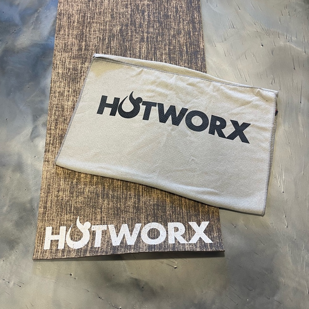 HOTWORX Exercise Mat and Towel Set